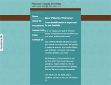 Tablet Screenshot of petersenfamilydentistry.com